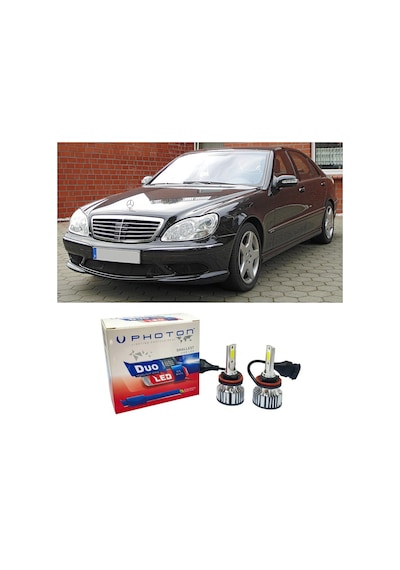 Mercedes S W220 Led Xenon Uzun Far Ampulü H7 Duo Yeni Seri Beyaz