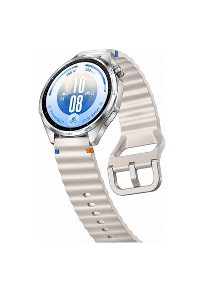 Huawei Watch Gt7 46mm İle Uyumlu Dalga Desenli Tokalı Yumuşak Soft Silikon Kordon