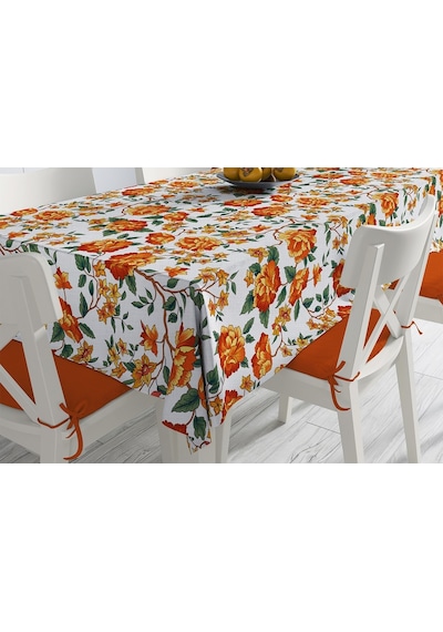 Adawall Orange Lotus Masa Örtüsü