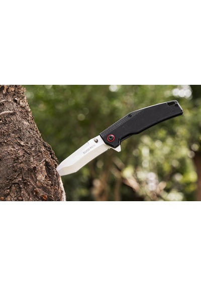 Swisstech G10 Folding Knife-satin Polish Siyah