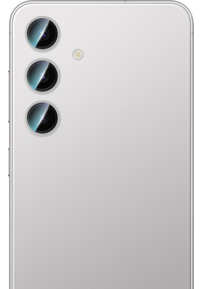 Galaxy Uyumlu S24 Plus Caseworld Alloy Serisi Oleofobik Anti Reflective Kamera Lens Koruyucu Gümüş