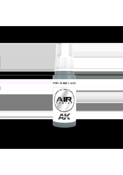 Ak Interactive 11865, 17 Ml. 3gen M-485 Blue-grey Aircraft Maket Boyası Standart
