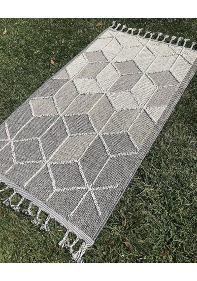 Eko Halı Soho Sh 03 Grey Hav Toz Vermez Hasır Dokuma Modern Makine Halısı Gri
