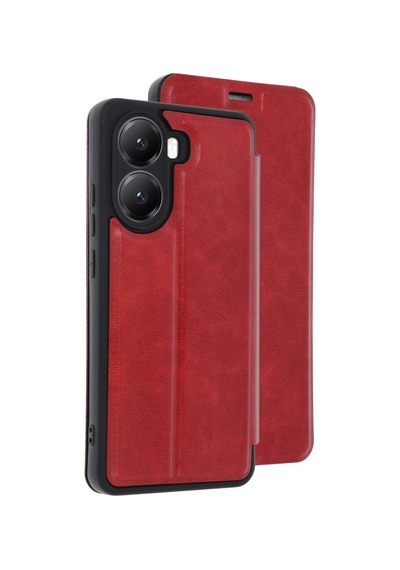 Mey İthalat Poco X7 Pro Kılıf Flip Cover - Kırmızı 11