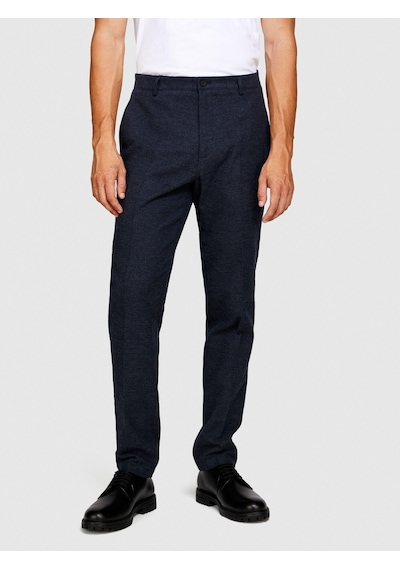 Sisley Slim Fit Çizgili Şardonlu Pantolon Erkek Krem T-shirt - 323a4pdlsf03c