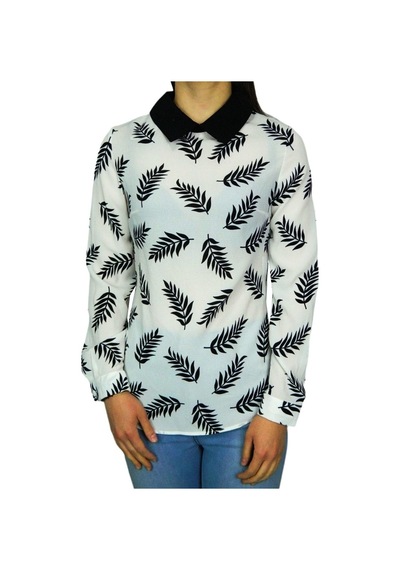 Kadın Krep Yaprak Bluz Sm3018
