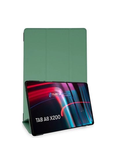 Newface - 267 - Samsung Galaxy Uyumlu X200 Tab A8 10.5 Kılıf Tablet Smart Kılıf - - Csmo-tex - Koyu Yeşil