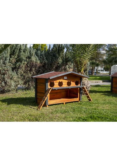 4 Yuvalı Kedi Evi Mamalıklı
