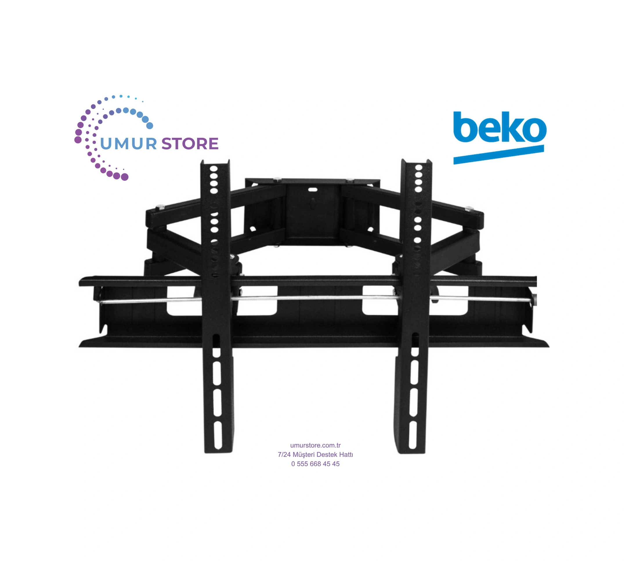 Beko 55p6300 Uyumlu 42 - 55 - 65 - 75 İnç Lcd Led Ekran Tv Hareketli Askı Aparatı