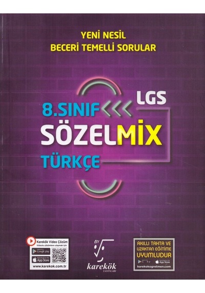 Karekök 8.Sınıf Lgs Sözelmix Soru Bankası