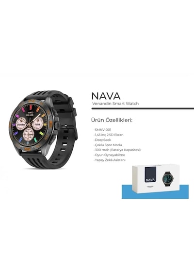 Venandin SMNV-001 Nava Akıllı Saat (Distribütör Garantili)