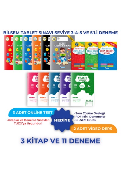 Bilsem Tablet Sınavı Seviye 3-4-5 Ve 5'li Deneme