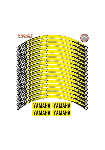 Motosiklet Jant Şeridi Yamaha Uyumlu 5 Nötr