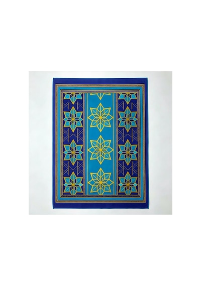 Kaymaz Tabanlı Seccade Namazlık 60x120 Cm Dijital Baskılı Yıkanabilir Lacivert Dekoratif Seccade Lacivert - 934745754 Lacivert