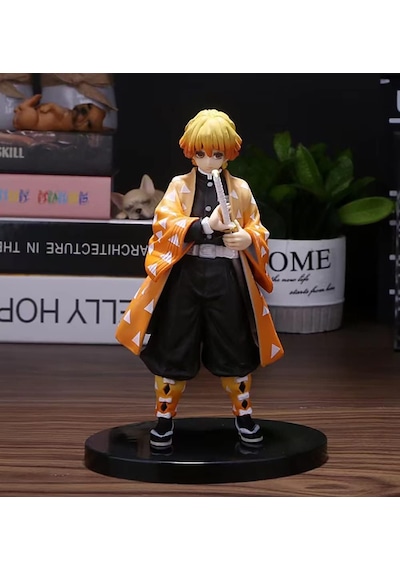 Demon Slayer Kimetsu No Yaiba Zenitsu Agatsuma Katana Aksiyon Figür Anime Oyuncak
