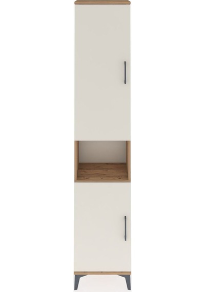 Arges Dolap 4 Raflı 2 Kapaklı Tek Askılı 44x30x221 Çam-aytaşı Çam