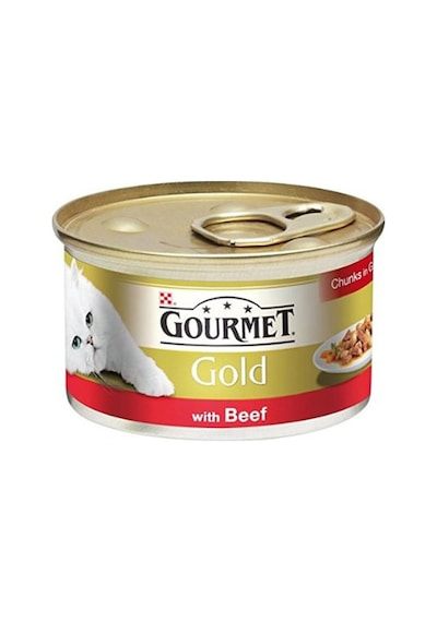 Gourmet Gold Parça Etli 4 Çeşit Karışık Konserve Yetişkin Kedi Maması 24 x 85 G