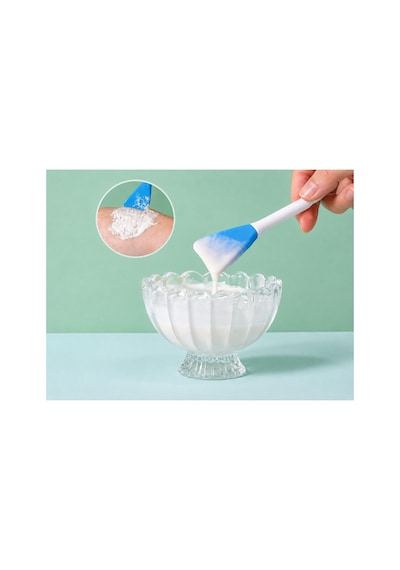 Cilt Bakım Fırçası Ve Maske Spatulası Pembe