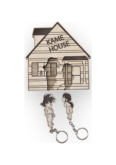 Dalyan Dragon Ball - Kame House Anahtarlık Seti , Anahtar Askısı