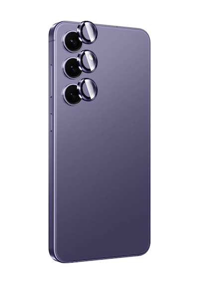 Thegencoo Galaxy Uyumlu S24 Titanium Premium Thtterli Kamera Lens Koruyucu-mor