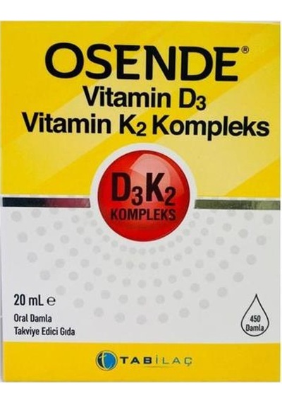 Osende Vitamin D3k2 Kompleks Damla 20 ML