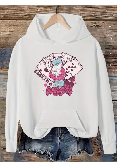 Nevermınd Unisex Card Desen Baskılı Oversize Baskılı Kapşonlu Sweatshirt 3 Iplik Beyaz Beyaz Nevermınd Unisex Card Desen Baskılı Oversize Baskılı Kapşonlu Sweatshirt 3 Iplik Beyaz Beyaz