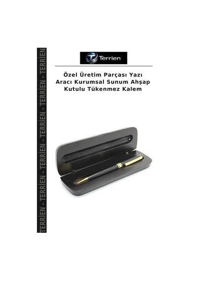 Özel Üretim Parçası Yazı Aracı Kurumsal Sunum Ahşap Kutulu Tükenmez Kalem Çok Renkli