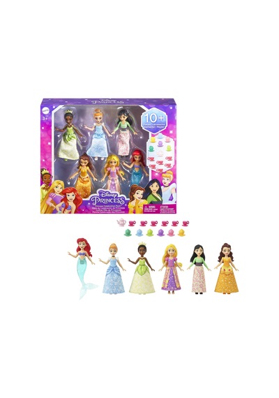 Disney Prenses Bebekleri HLW91 6'lı Set