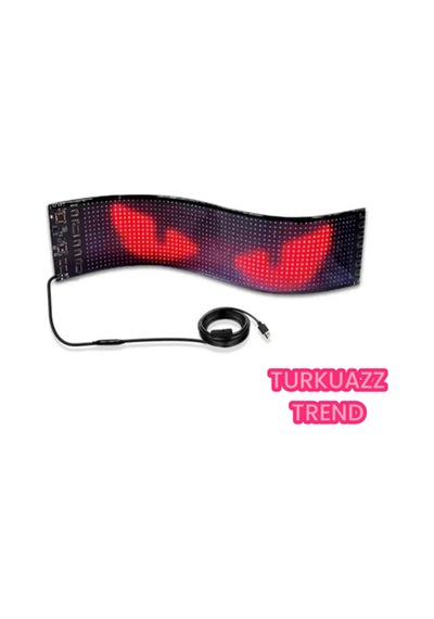 Matrix Led Panel Dijital Ekran Yazı Ve Animasyon Eklenebilen Telefon Kontrollü Yapışkanlı S16128 Led