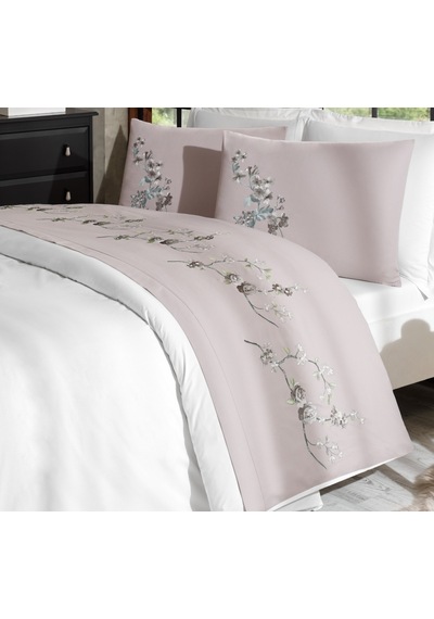 Özdilek Akfil Boutique -florest Bej- Çift Kişilik Nevresim Takımı Bej