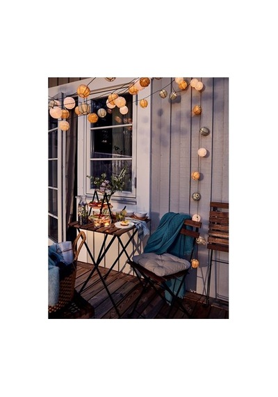 Ikea Tärnö Katlanabilir Masa, Siyah-kahverengi, 55x54 Cm