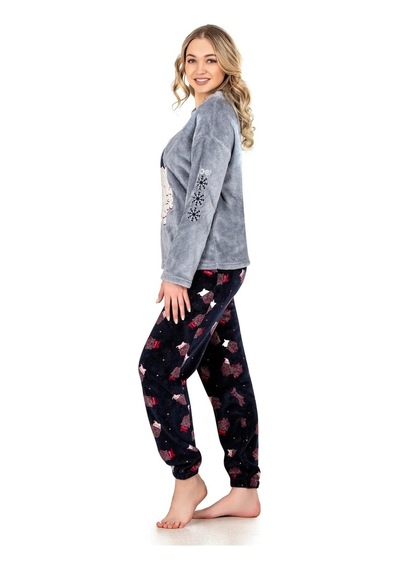 Jiber Kadın Welsoft Kışlık Pijama Takımı 3917 - 1 Adet 001