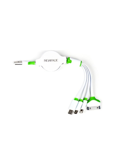Makaralı 4in1 USB Kablo - Yeşil