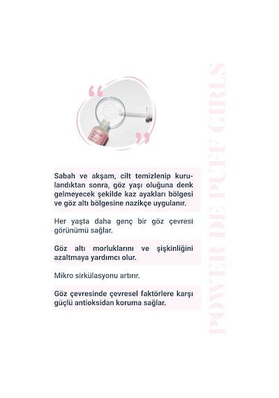 She Vec Göz Altındaki Halkalar &Torbalanmalarda Etkisi Kanıtlanmış Formül 30 ML
