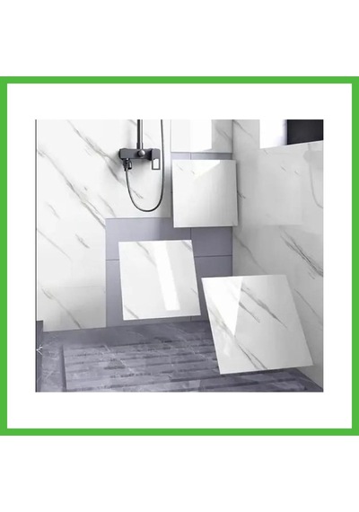 Vaveni Yapışkanlı Beyaz Mermer Desenli Sticker 30x30 Cm Arz