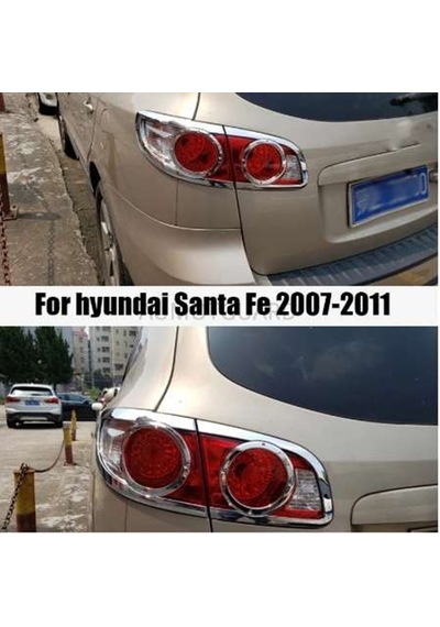 Hyundai Santa Fe 2006 2012 Arka Stop Kaplama Abs Krom