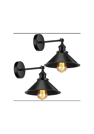 Mylights Retro Vintage Mafsalı Aplik Duvar Lambası Hareketli Diğer