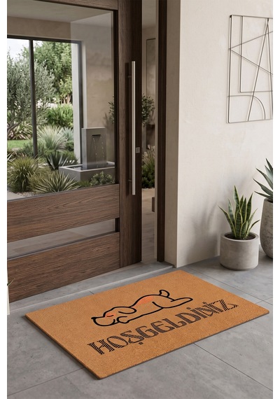 Villadia Home Textile Kapı Önü Paspası Kaymaz Taban Dekoratif Paspas Ev Giriş Antre İç Ve Dış Mekan Paspası 45x70 Cm 22ypycoco