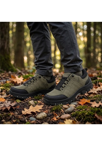 Black Flex Nature Walk Trekking Ayakkabı Haki 40-44