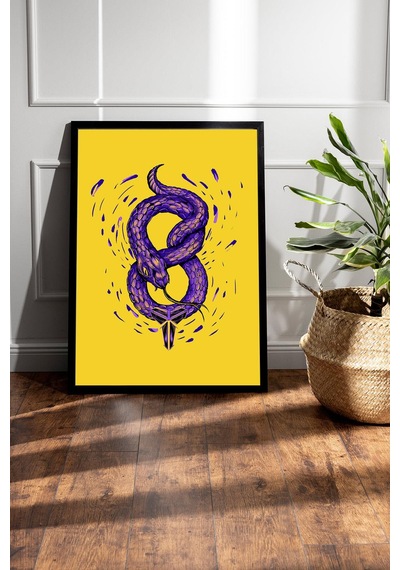 Kobe Bryant Çerçeveli Tablo - Basketbol Nba Posteri Tablo