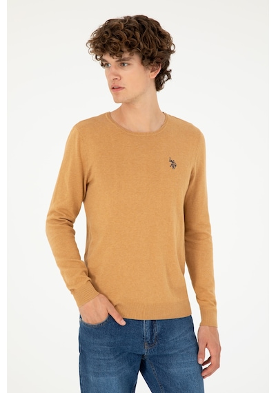 U.s. Polo Assn. Erkek Camel Melanj Kazak /triko 50293505-vr122 Camel Melanj