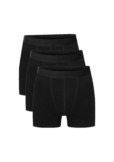 Belifanti Collection Erkek Pamuklu 6'Lı Beyaz Atlet Ve 6'Lı Siyah Boxer 12 Parça Set Beyaz