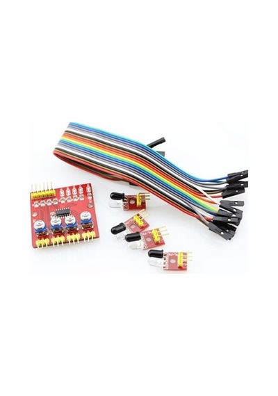 4'Lü Çizgi İzleyen Sensör Seti Arduino Uyumlu
