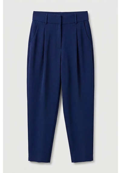 Sateen Talia Havuç Pantolon - Lacivert-137380