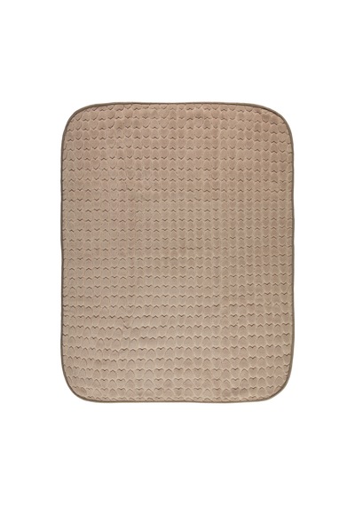 Civil Baby Kalp Empirme Baskılı 100x120 cm Battaniye Sütlü Kahve