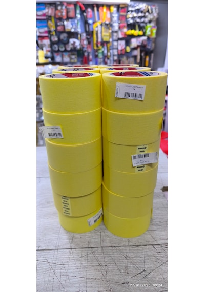 Ve-ge Maskeleme Bant Kağıt Bant Sarı 48x25mm 1 Koli 36 Adet