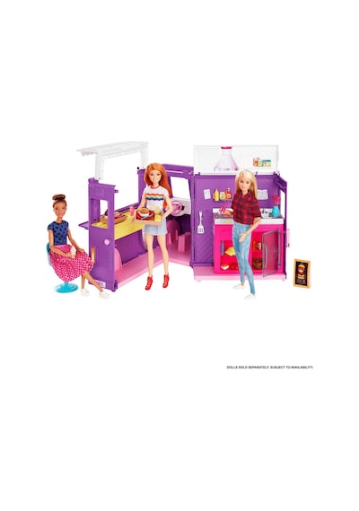 Barbie'nin Yemek Arabası Oyun Seti Gmw07 Çok Renkli