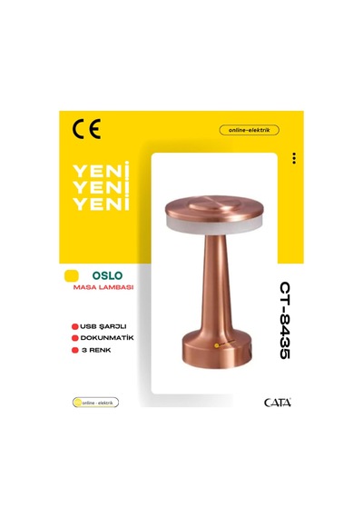 Ct-8435 Oslo Şarjlı Masa Lambası Diğer