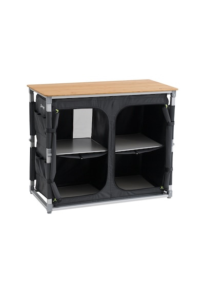 Outwell Padres Xl Storage Unit Bambu Portatif Kamp Mutfağı Çok Renkli