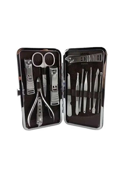 12 Parça Manikür Pedikür Seti Özel Deri Çanta El Ayak Bakımı Akne Ve Sivilce Temizleme Mh-hs8137-7356